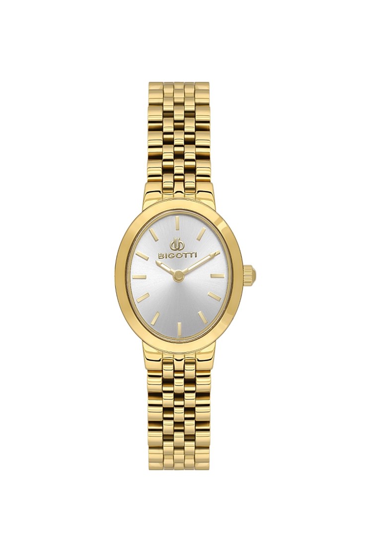 BİGOTTİ GOLD KORDON OVAL KASA KADIN KOL SAATİ