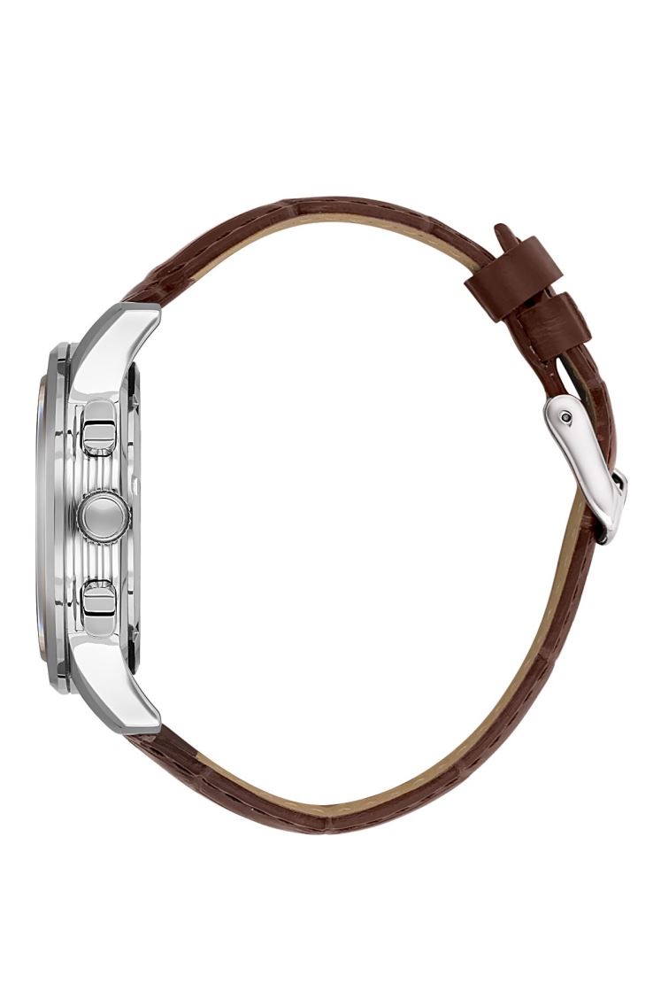 BİGOTTİ  KAHVERENGİ DERİ, YEŞİL KADRAN ERKEK KOL SAATİ