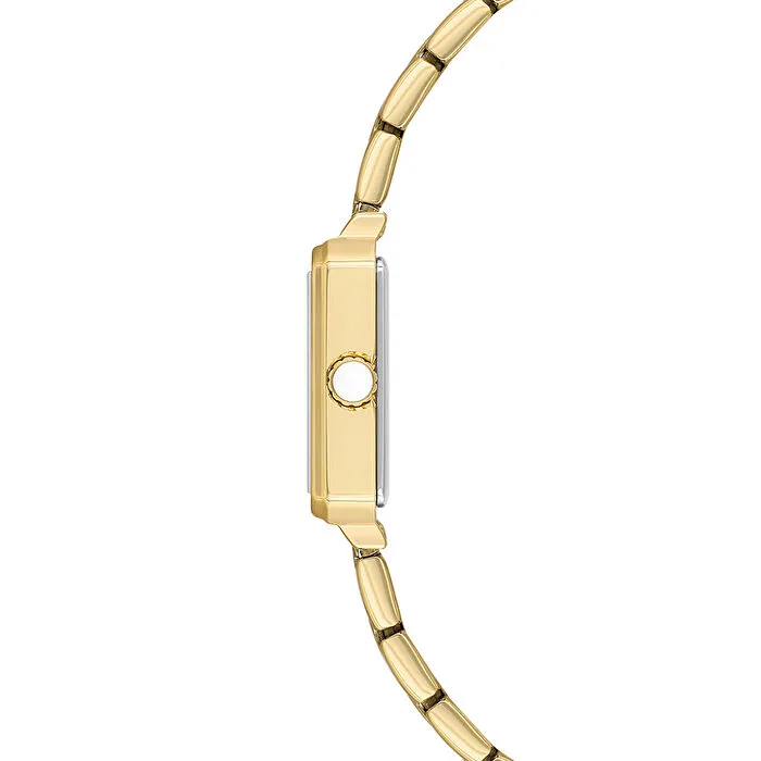U.S. POLO GOLD DİKDÖRTGEN KASA MİNİMAL KADIN KOL SAATİ