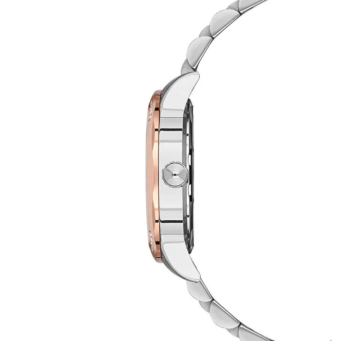 U.S. POLO GÜMÜŞ-ROSE TAŞLI KADIN KOL SAATİ