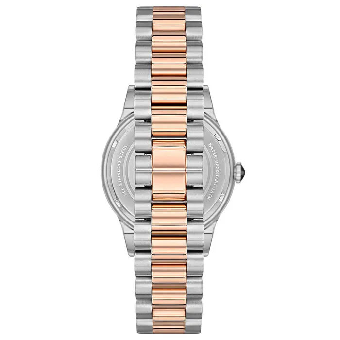 U.S. POLO GÜMÜŞ-ROSE TAŞLI KADIN KOL SAATİ