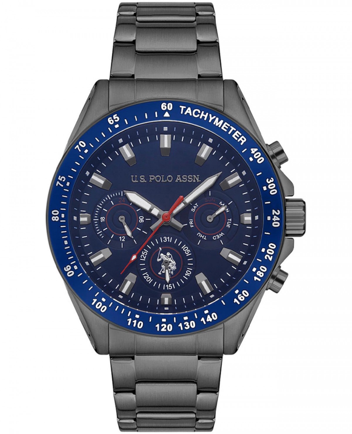 U.S. POLO MAVİ KASA ÇERÇEVE ERKEK KOL SAATİ