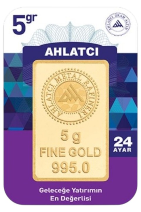 24 Ayar 5 Gram Gram Altın – 995 Saflık | Ahlatcı & İstanbul Altın Rafinerisi vb Markaların Sertifikalı Yatırım Altını Byezo Kuyumculuk