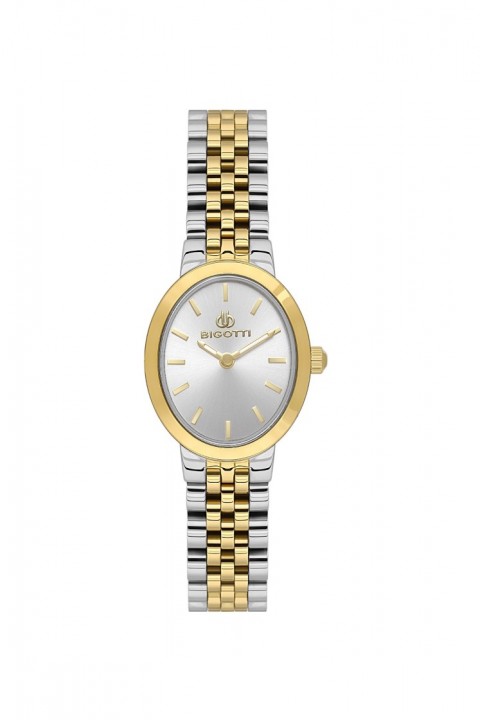 BİGOTTİ GOLD-GÜMÜŞ OVAL KADIN KOL SAATİ