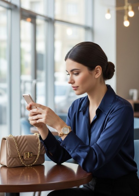 BİGOTTTİ ZİNCİR KORDON GOLD KASA KADIN KOL SAATİ