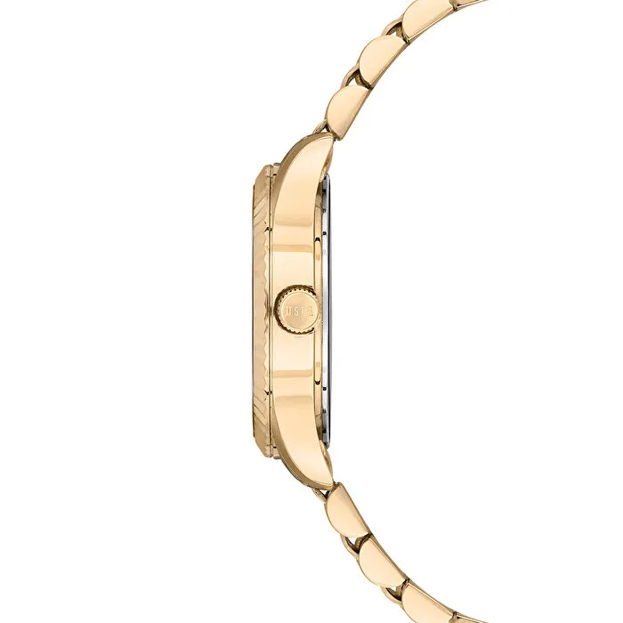 U.S. POLO GOLD YUVARLAK KASA KLASİK KADIN KOL SAATİ