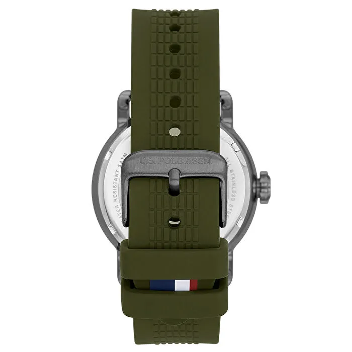 U.S. POLO HAKİ YEŞİL  KORDON ERKEK KOL SAATİ
