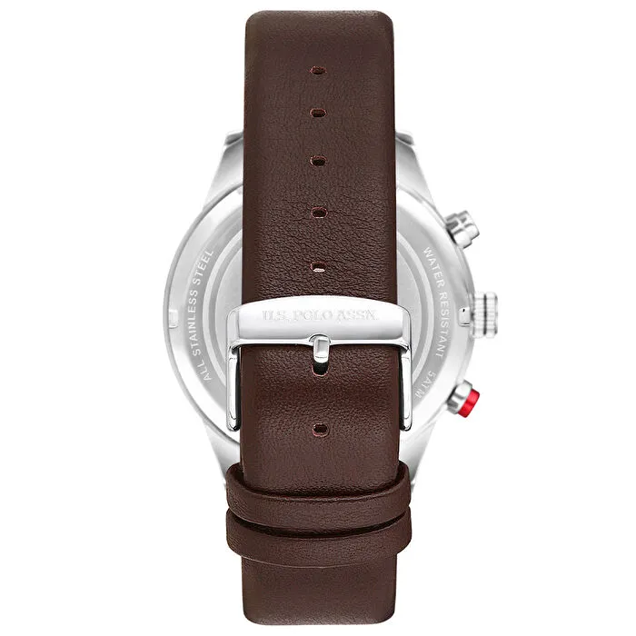 U.S. POLO KAHVERENGİ DERİ ERKEK KOL SAATİ